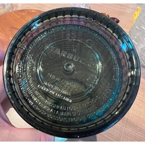 Starbucks 2022 RAINFOREST Green Iridescent Grid Cold Cup Tumbler Venti24oz Drink - Picture 6 of 9